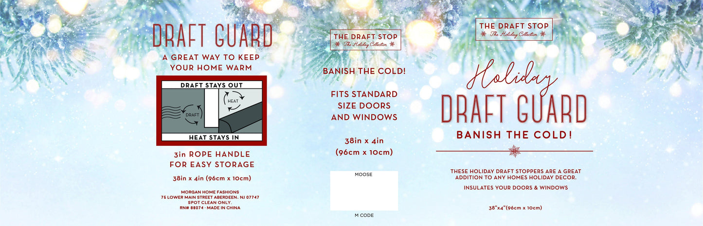 Holiday Characters Randal the Reindeer Draft Guard (2 Styles) - Case of 4 - The Draft Stop Wholesale Portal