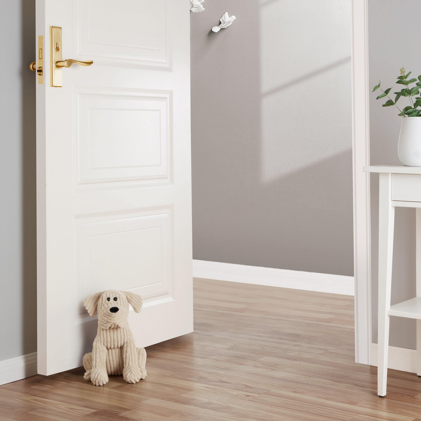 Cooper the Corduroy Dog Door Stopper (3 Branding Options) - (Case of 4) - The Draft Stop Wholesale Portal