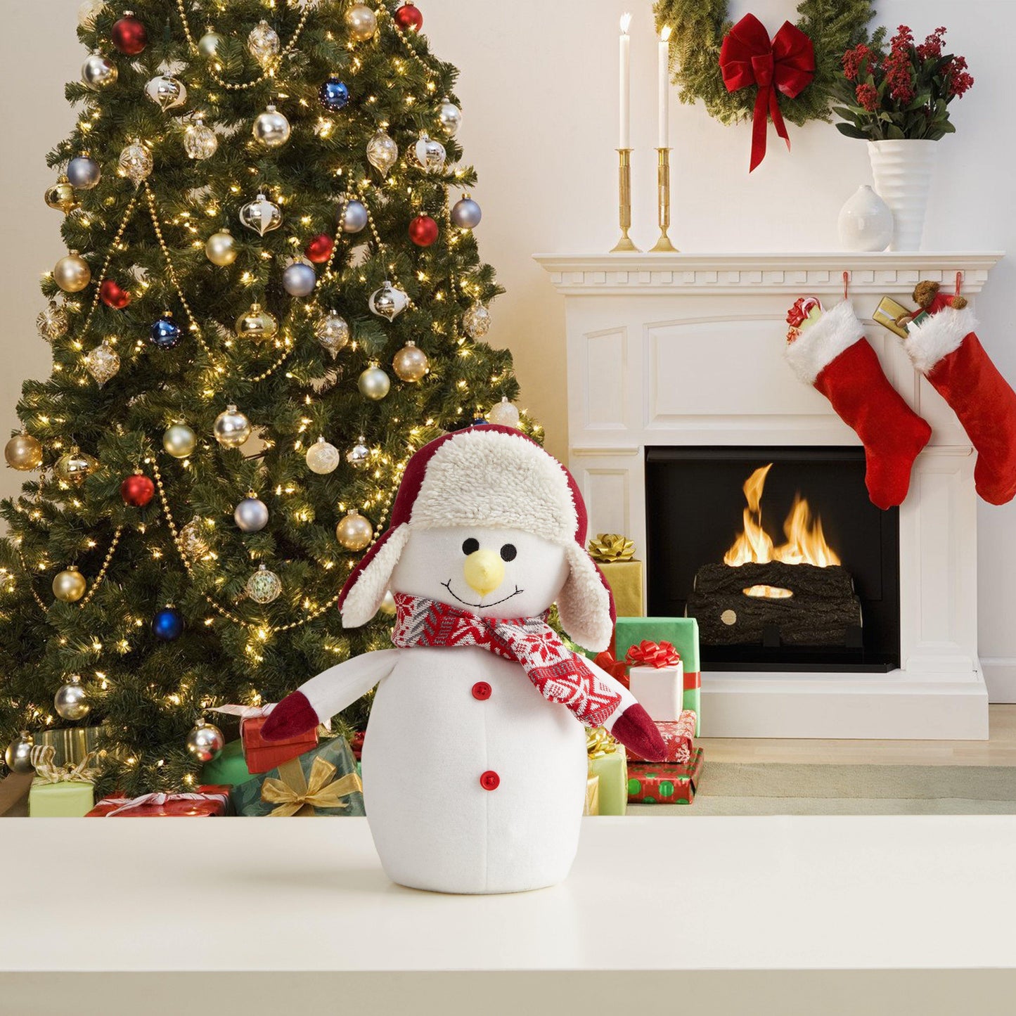 Mister Snow The Snowman Door Stopper - Case of 4 - The Draft Stop Wholesale Portal