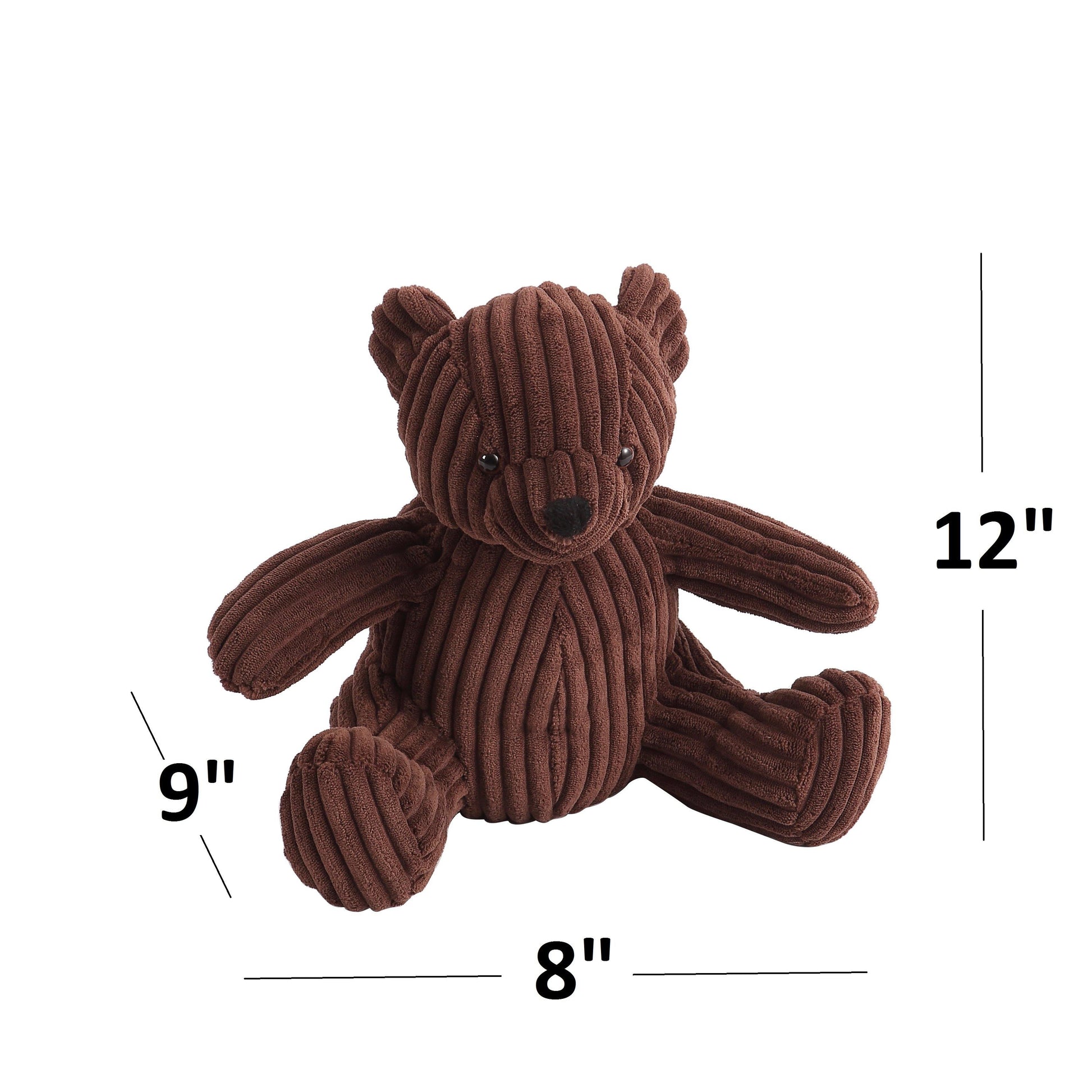 Bobby the Corduroy Bear Door Stopper (Case of 6) - The Draft Stop Wholesale Portal