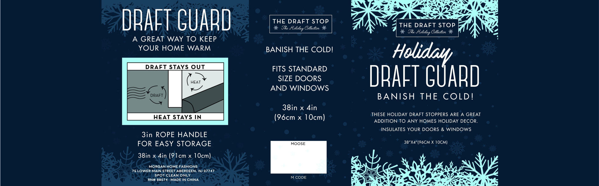 Holiday Characters Martin the Moose Draft Guard (2 Styles) - Case of 4 - The Draft Stop Wholesale Portal